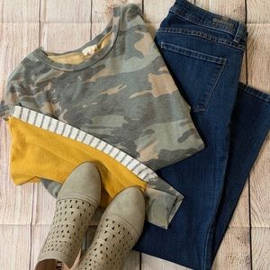 Women’s long sleeve camo top